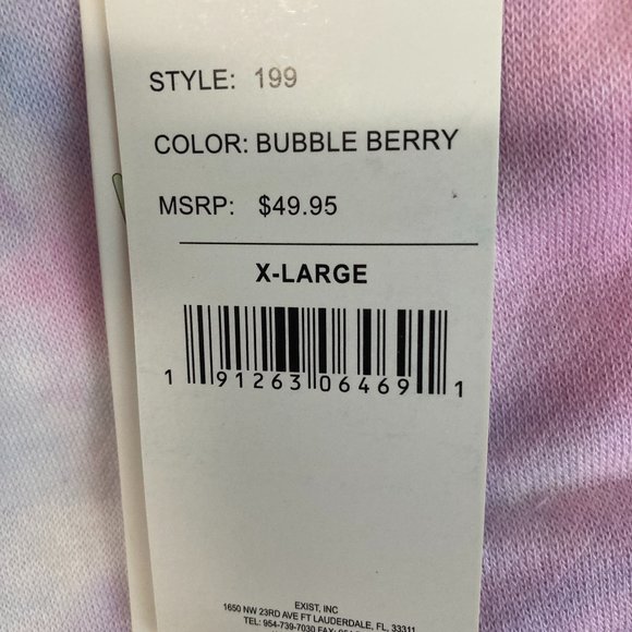 Dreamsicle Tie Dye Bubble Berry Hoodie - Picture 7 of 7